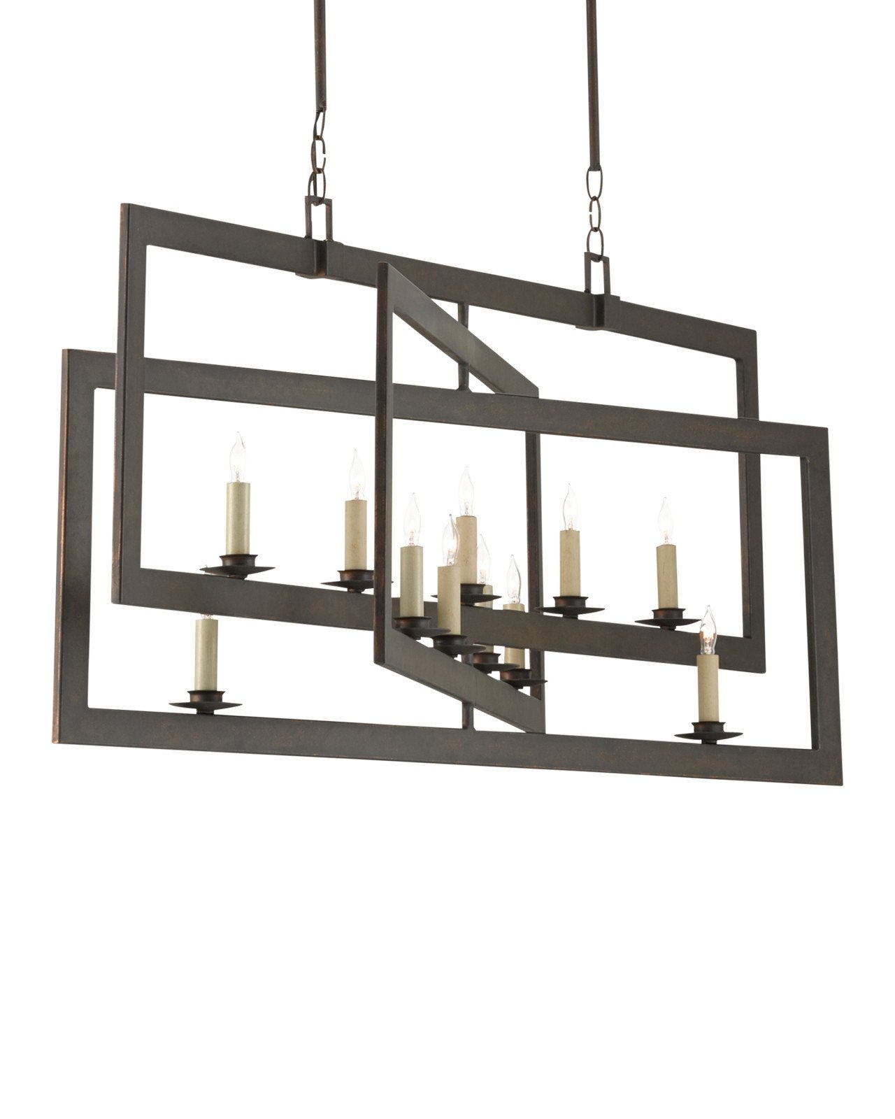 Middleton Bronze Rectangular Chandelier